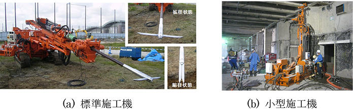 写真1　WinBLADE工法（従来の施工オンカジ）